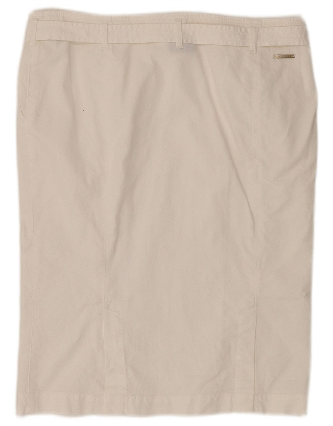 Femme TRUSSARDI Jupe Droite IT 46 Large W34 Blanc