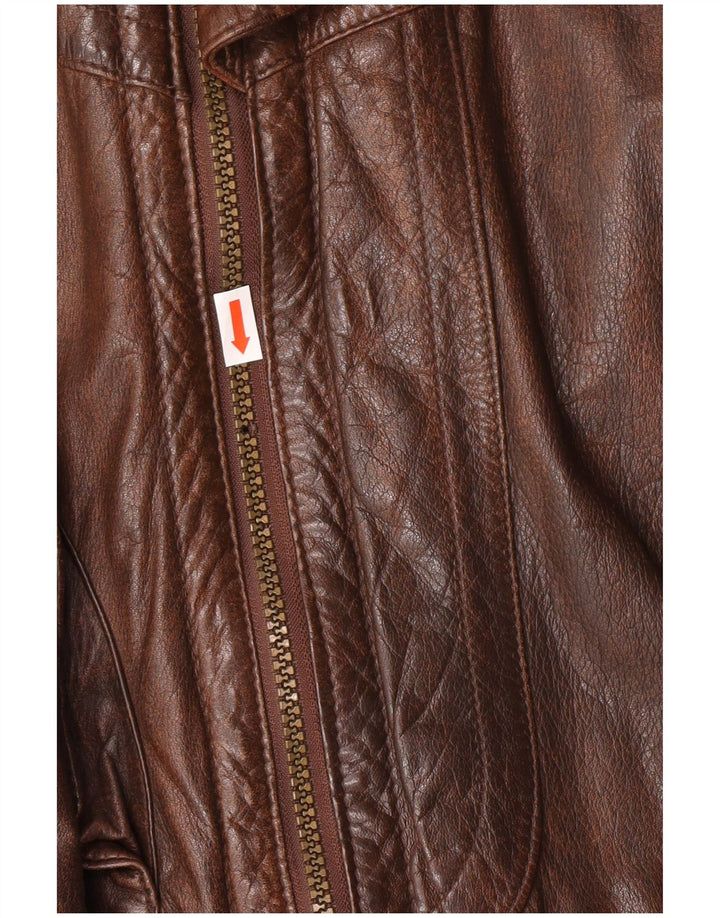 Veste en cuir homme Scooter IT 52 XL cuir marron
