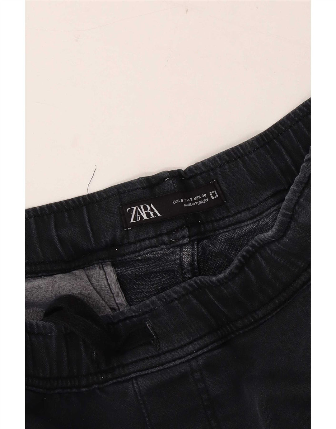 Zara Pantalon Cargo Joggers Homme Petit W30 L28 Bleu Marine