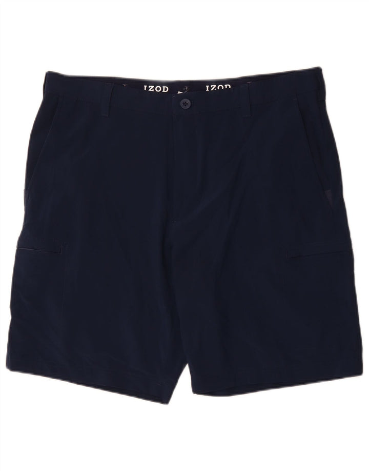 IZOD Short cargo de golf pour homme W36 en polyester bleu marine Taille L