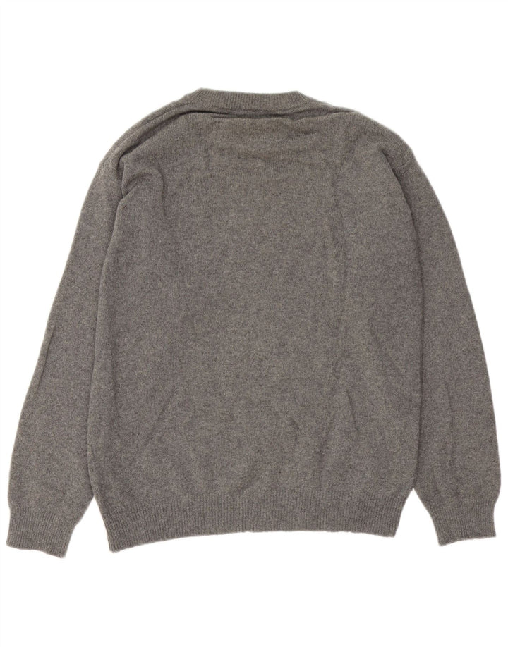 Marlboro Classics Pull à col rond pour homme en laine grise