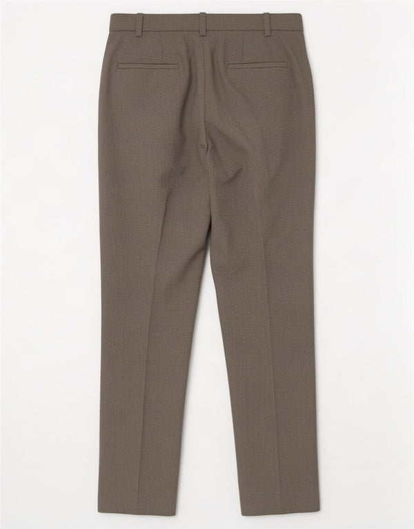 Marks & Spencer Pantalon de costume pour femme UK 14 Large W32 L27 Pied-de-poule noir