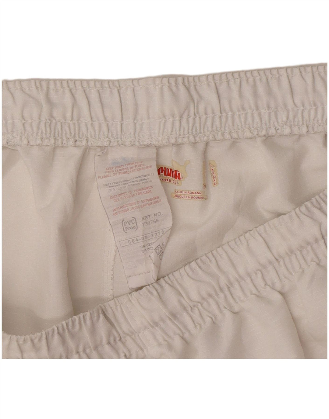 Puma Short de Sport Graphique XL Homme Blanc Colorblock Polyester