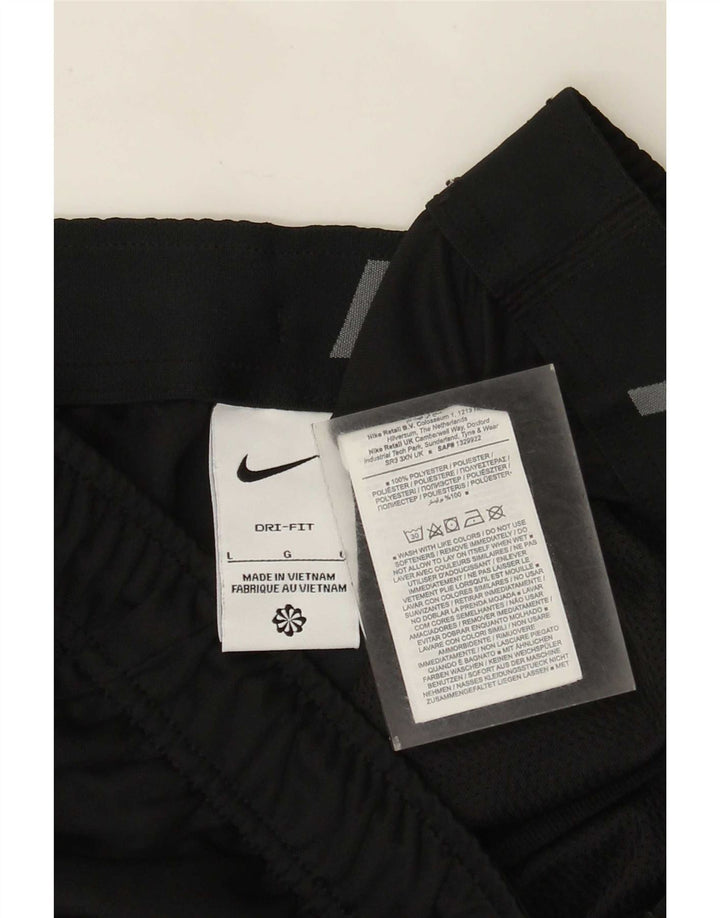 Short de sport Nike Dri Fit pour hommes, grand, noir, polyester
