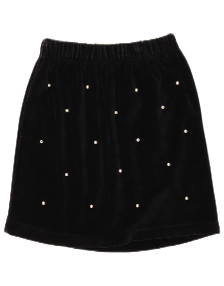 Kenny Mini-jupe en velours pour femme W30 en coton noir moyen