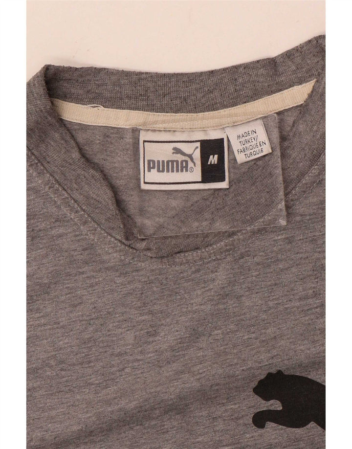 Puma Tee-Shirt Graphique Homme Gris Moyen Moucheté