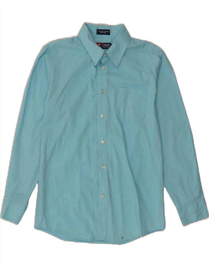 CHAPS Boys Shirt 15-16 Years Blue Cotton Vintage Chaps and Second-Hand Chaps from Messina Hembry 