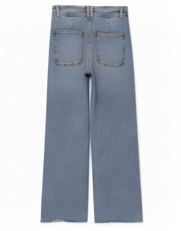 Zara Jean large fille 11-12 ans W26 L25 Bleu