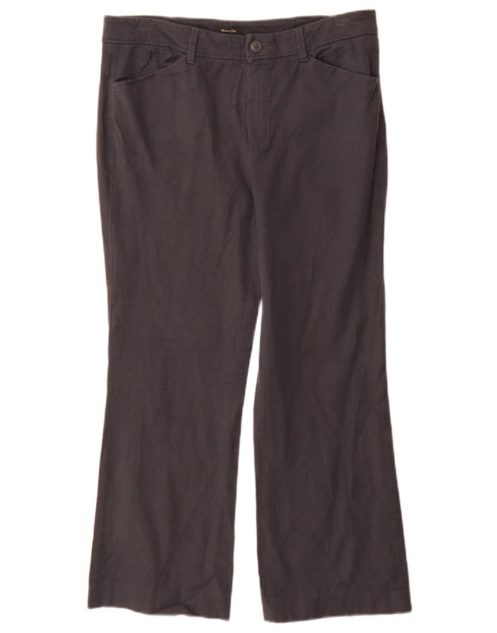 Massimo Dutti Pantalon décontracté bootcut pour femme EU 42 Large W32 L27 Gris