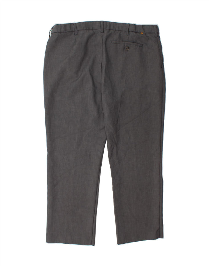 FARAH Mens Straight Casual Trousers W40 L29 Grey Polyester Vintage Farah and Second-Hand Farah from Messina Hembry 
