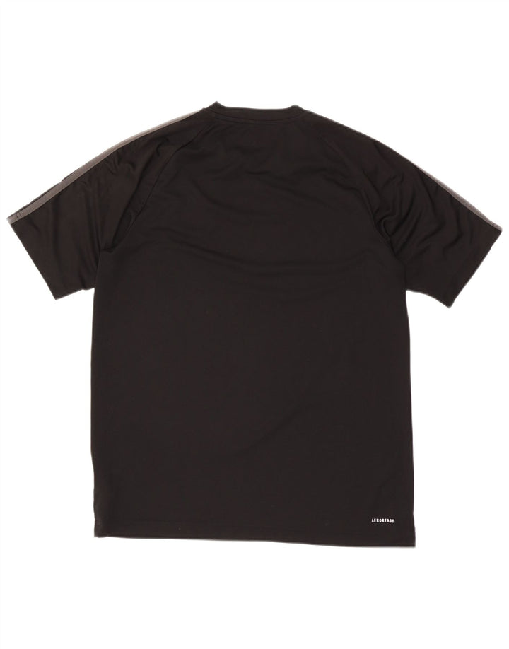 Adidas Hommes Aeroready T-Shirt Top Noir Moyen Polyester