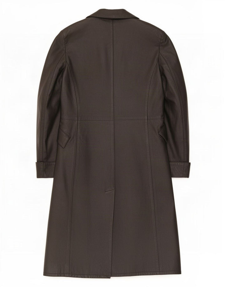 Masterpelle Manteau En Cuir Femme IT 44 Moyen Noir