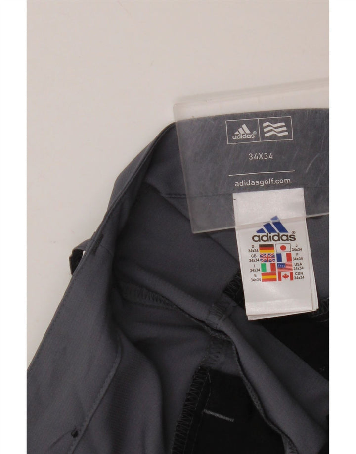 ADIDAS Pantalon Chino Droit Adizero Homme W34 L34 Bleu Polyester