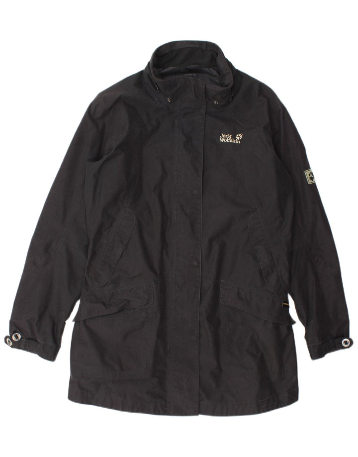 Jack Wolfskin Manteau Coupe-Vent Femme UK 18/20 XL Noir Polyester