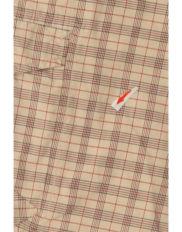 Invicta Short cargo pour homme IT 52 XL W36 Beige à carreaux en coton
