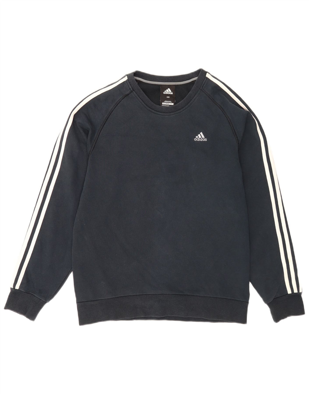 Adidas Hommes Clima 365 Sweatshirt Jumper Petit Bleu Marine Coton