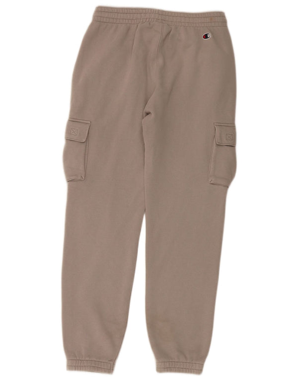 Champion Pantalon de survêtement cargo pour homme en coton beige Taille S