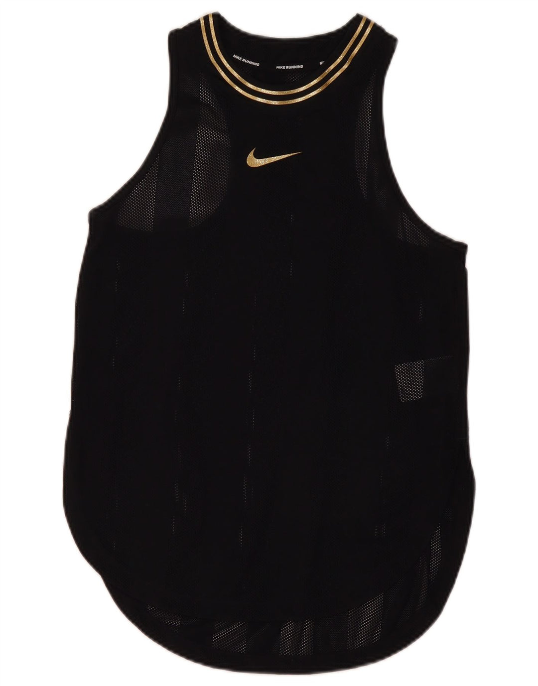 Nike Womens Dri Fit Débardeur UK 10 Petit Nylon Noir