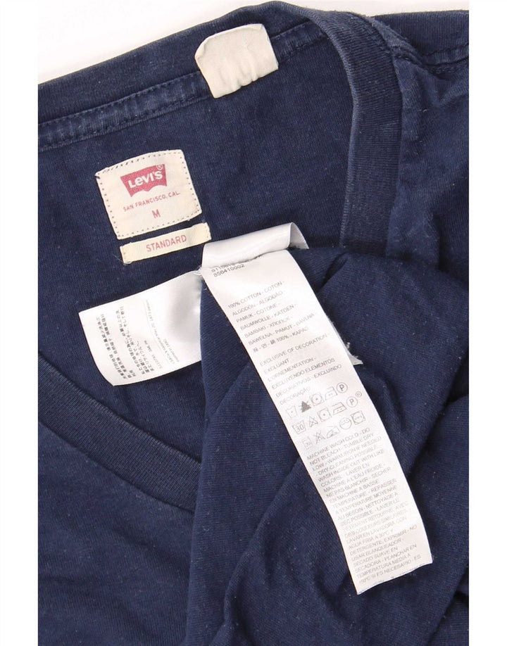 Levi's Tee-Shirt Standard Homme Bleu Marine Moyen Coton