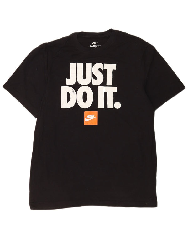 Nike T-shirt graphique pour homme en coton noir moyen