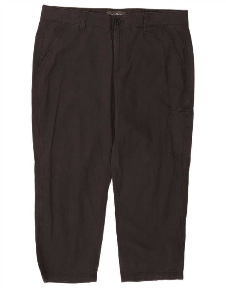 EDDIE BAUER Pantalon capri cargo droit pour femme US 14 XL W36 L23 Gris
