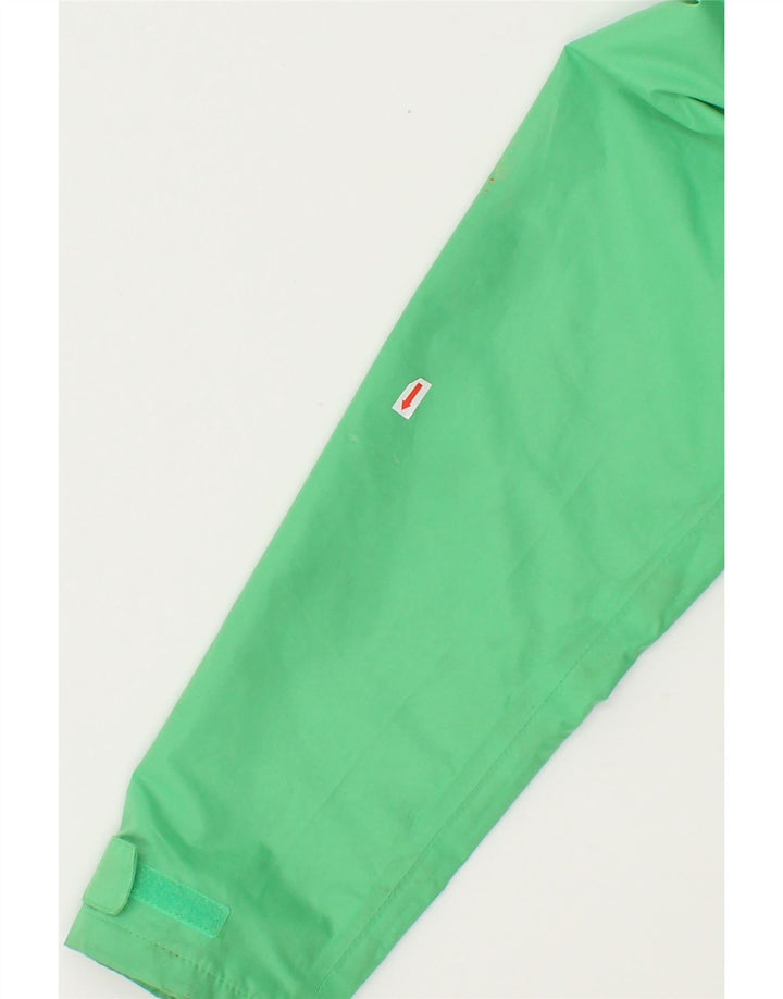 VINTAGE Womens Hooded Rain Jacket UK 14 Large  Green Polyester Vintage Vintage and Second-Hand Vintage from Messina Hembry 