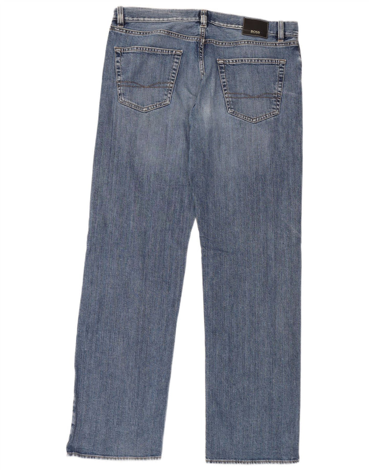 HUGO BOSS Jean Droit Texas W36 L34 Homme Bleu Coton