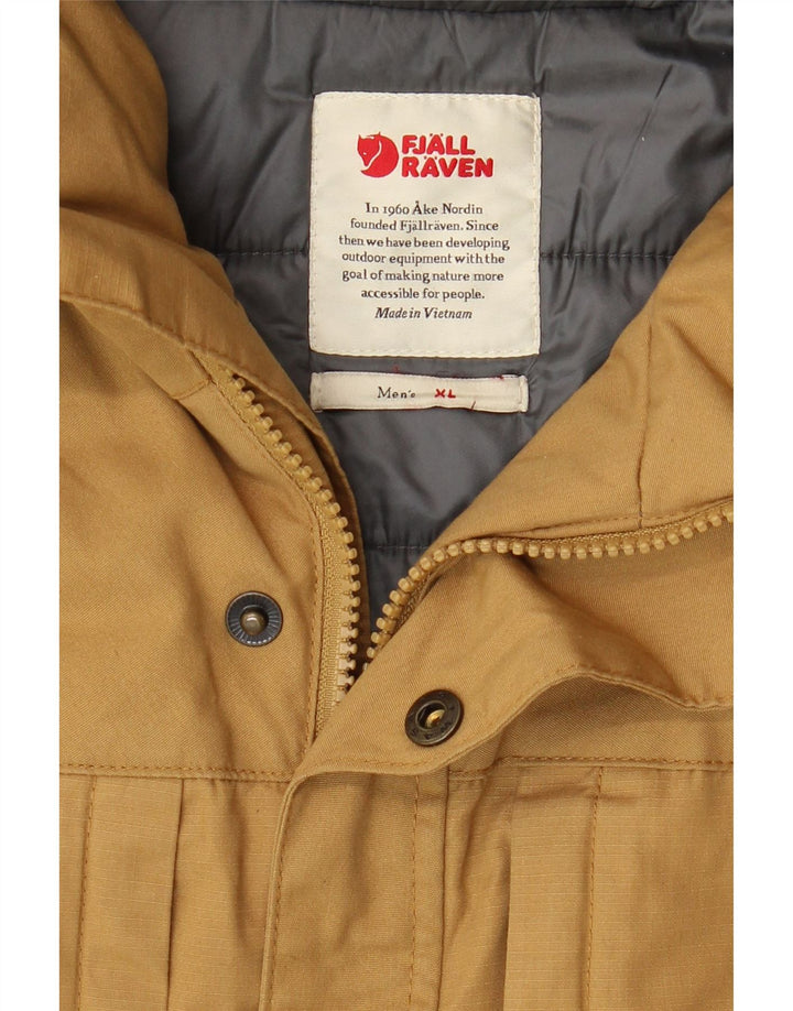 Fjall Raven Veste coupe-vent à capuche pour homme UK 42 XL Beige