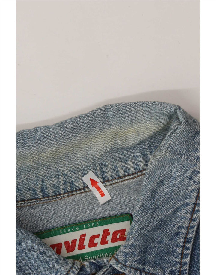 Invicta Veste en jean pour homme UK 40 Large Bleu Coton