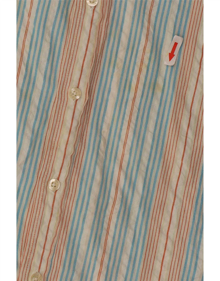 Diadora Chemise Moyenne En Coton Rayé Multicolore Homme