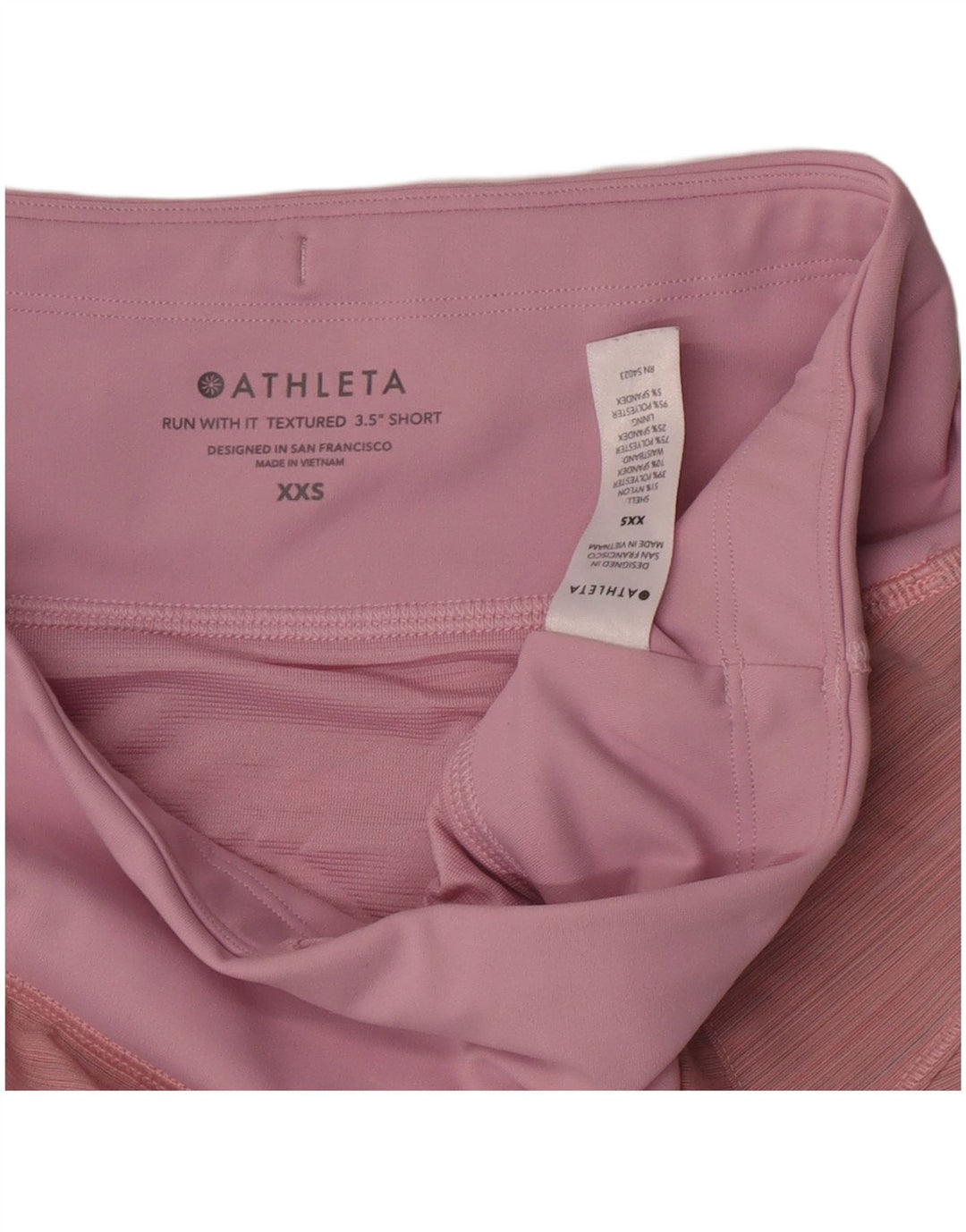 Short de sport Athleta pour femme UK 2 2XS en nylon rose