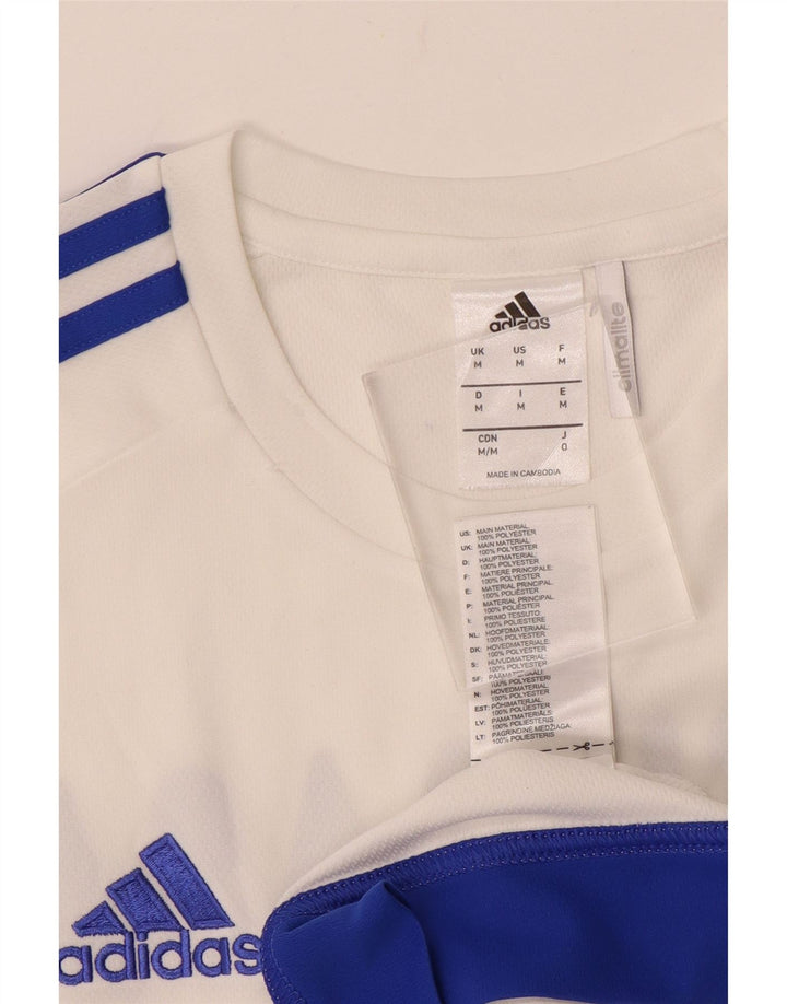 Adidas T-Shirt Climalite Graphic Homme Blanc Moyen Colorblock