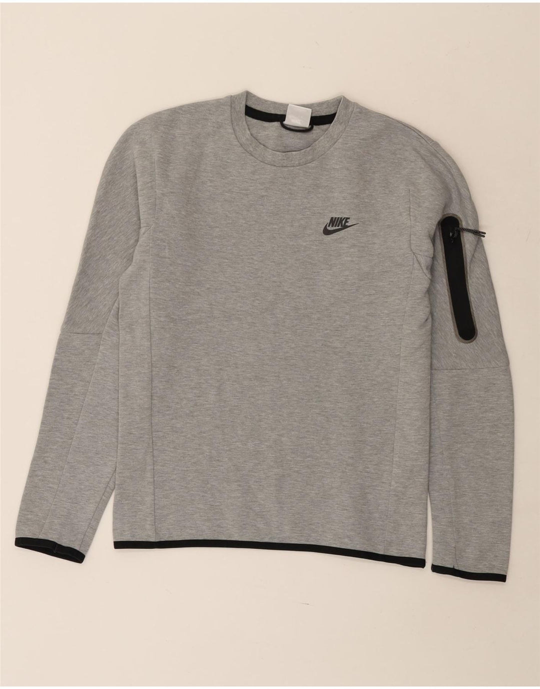Nike Mens Sweatshirt Jumper XS Gris Moucheté Coton