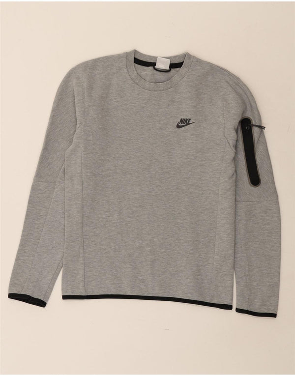 Nike Mens Sweatshirt Jumper XS Gris Moucheté Coton