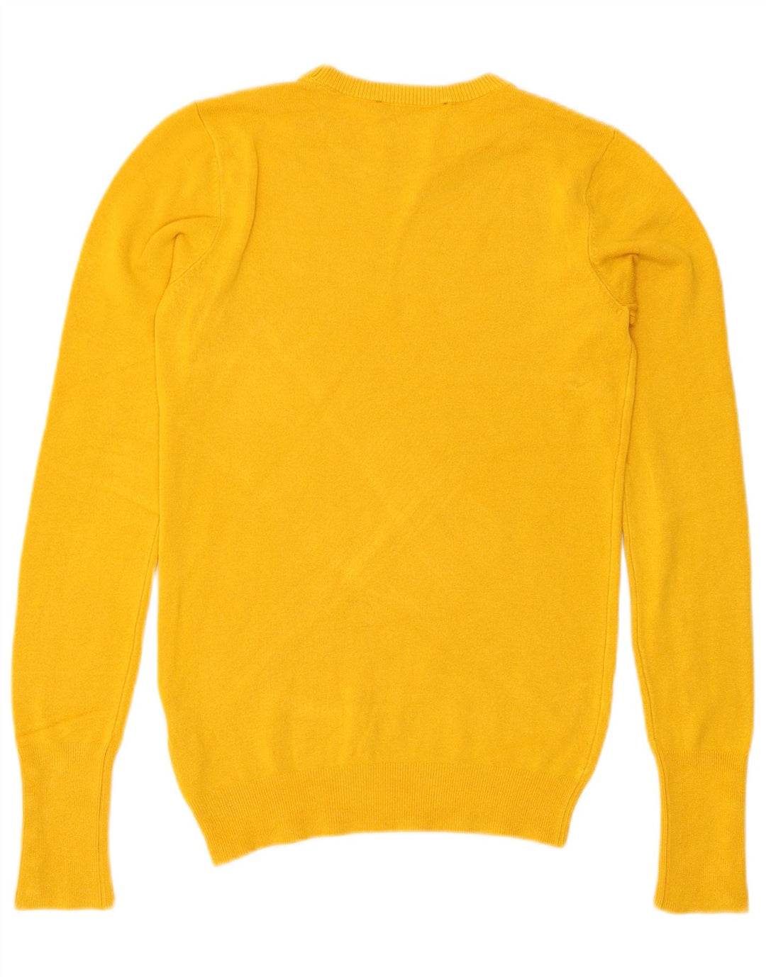 Zara Pull ras du cou pour femme UK 10 Petit Jaune