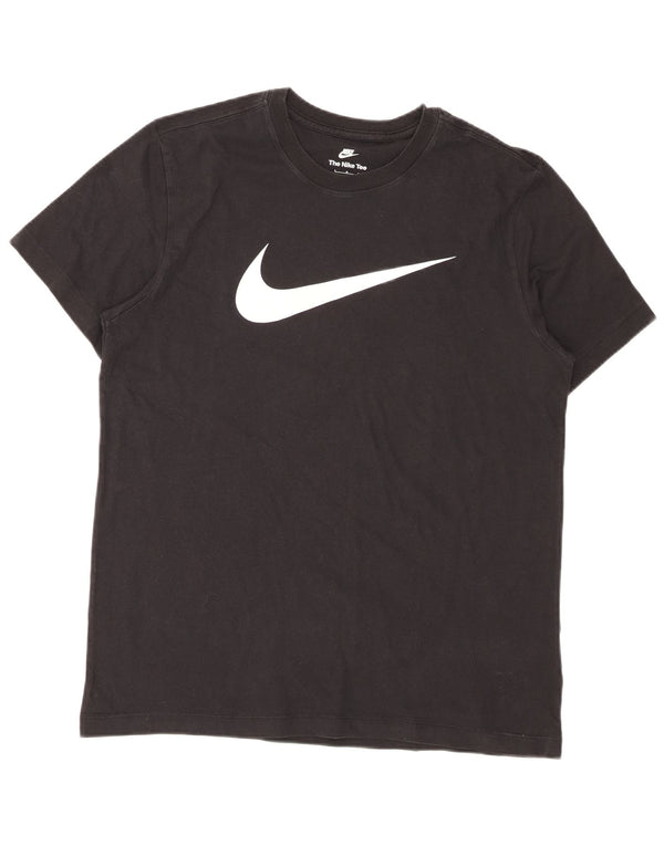 Nike T-shirt graphique pour homme en coton noir Taille L