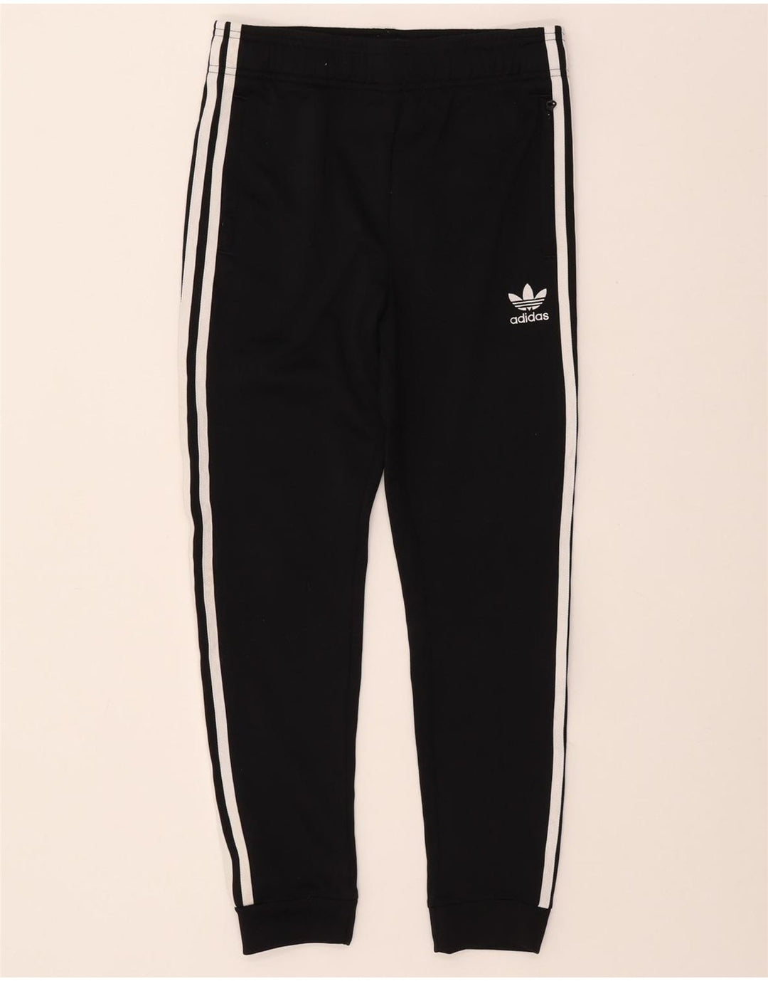 ADIDAS Pantalon de survêtement garçon Joggers 11-12 ans Noir Polyester