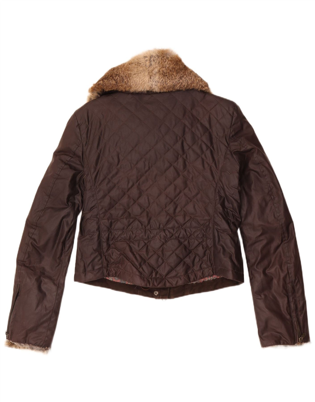 Belstaff Veste matelassée courte pour femme IT 44 en coton marron moyen