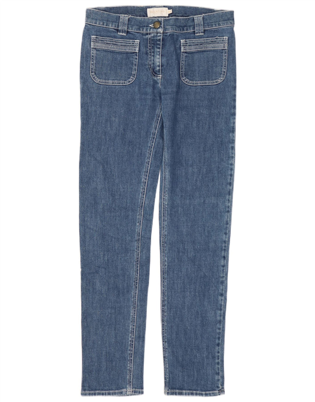 Valentino Jean Slim Femme IT 40 Petit W28 L30 Bleu