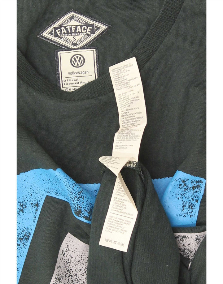 Fat Face T-Shirt Graphique Homme Petit Vert Coton