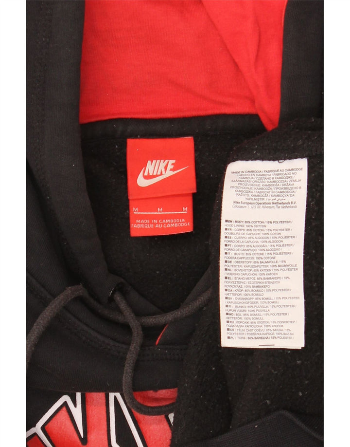 Nike Pull à capuche Air Graphic pour homme en coton noir moyen