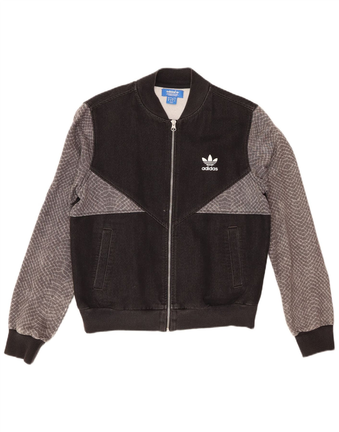 Nike Veste en jean pour femme UK 12 Noir moyen imprimé animal
