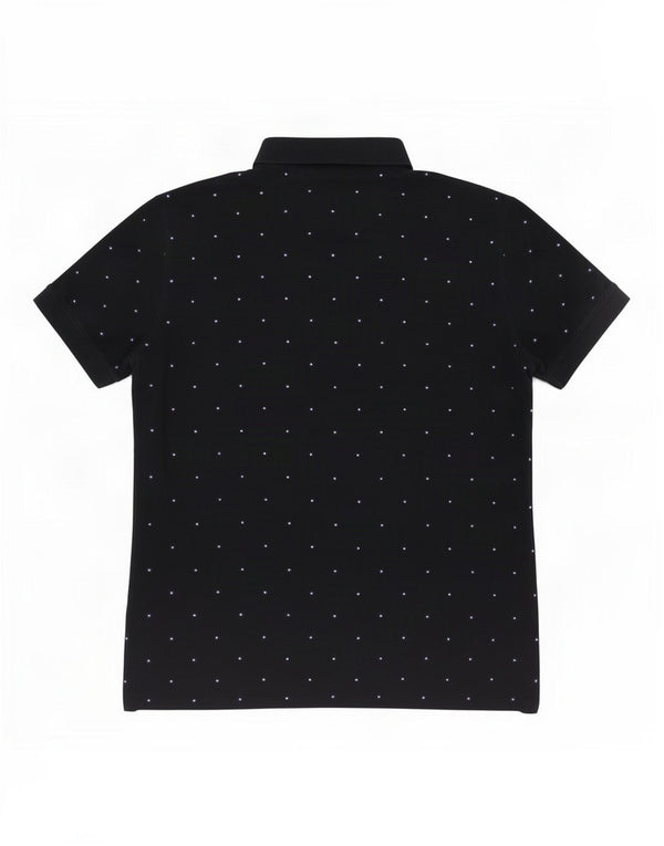 Massimo Dutti Polo Homme Large Bleu Marine À Pois
