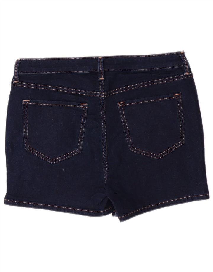 MARKS & SPENCER Short en jean pour femme UK 12 Medium W30 Bleu marine Coton
