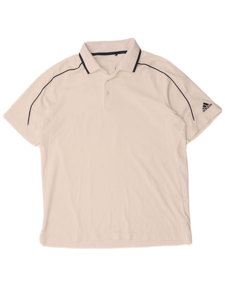 Adidas Polo Homme Grand Blanc Polyester