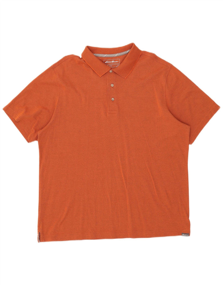 Eddie Bauer Polo Homme Grand Coton Orange
