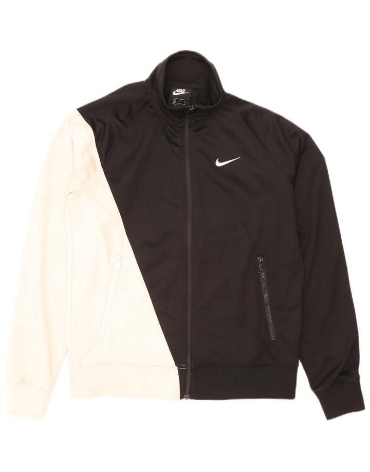 NIKE Veste de survêtement graphique pour homme Petit polyester color block noir