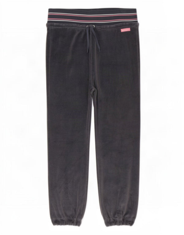 Champion Pantalon de survêtement en velours pour femme, jogging UK 44, gris moyen rayé