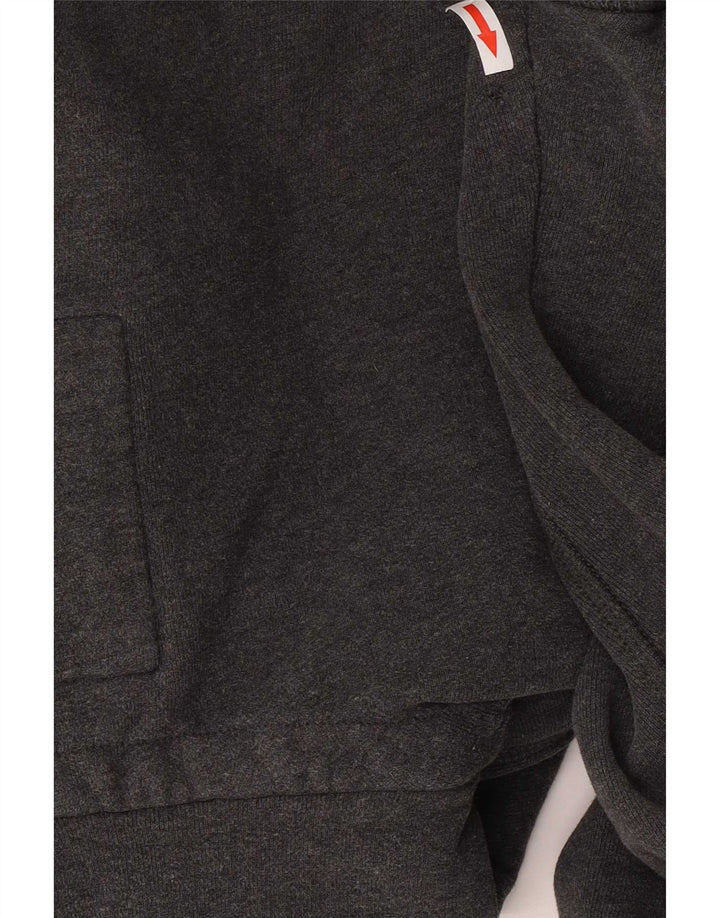 Fat Face Pull à capuche zippé pour homme Grand coton gris