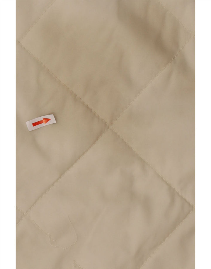 Maul Gilet matelassé surdimensionné pour femme UK 6 XS en polyamide blanc cassé